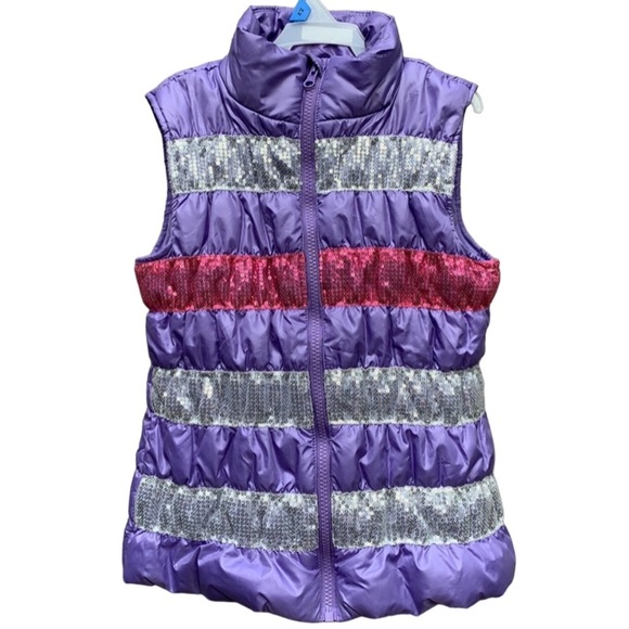 heart-n-crush Other - Girl’s Heart-n-Crush Puffer Sequined Vest Large (10/12)